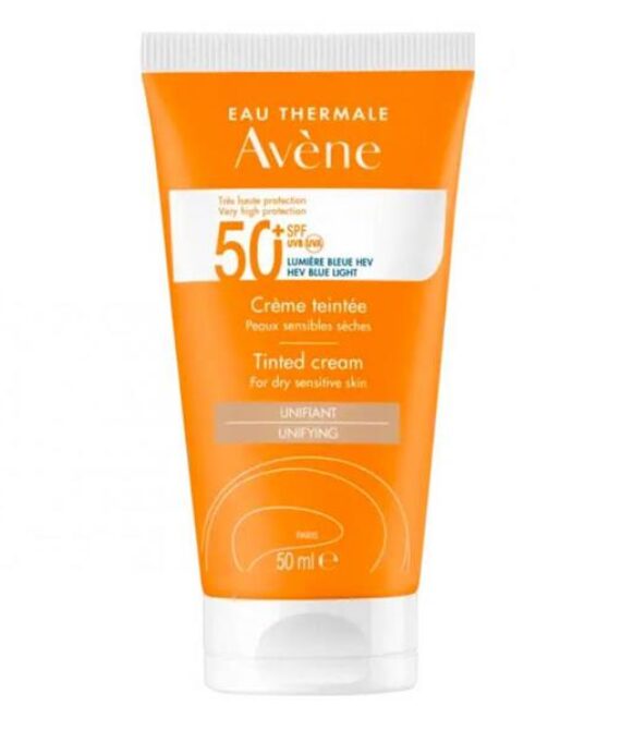 Avene Solar Crema con Color SPF50+ Piel Seca y Sensible 50ml