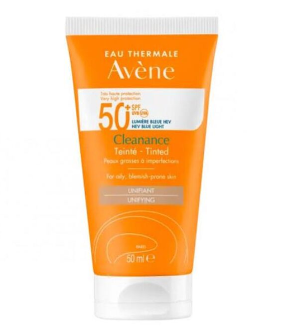 Avene Solar Cleanance con Color Piel Grasa con Imperfecciones SPF50+ 50ml