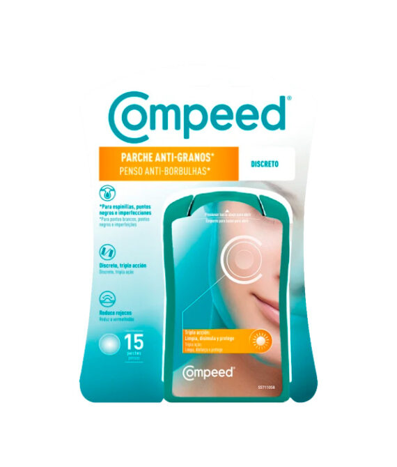 Compeed Parche Anti-granos discreto triple acción 15 unidades