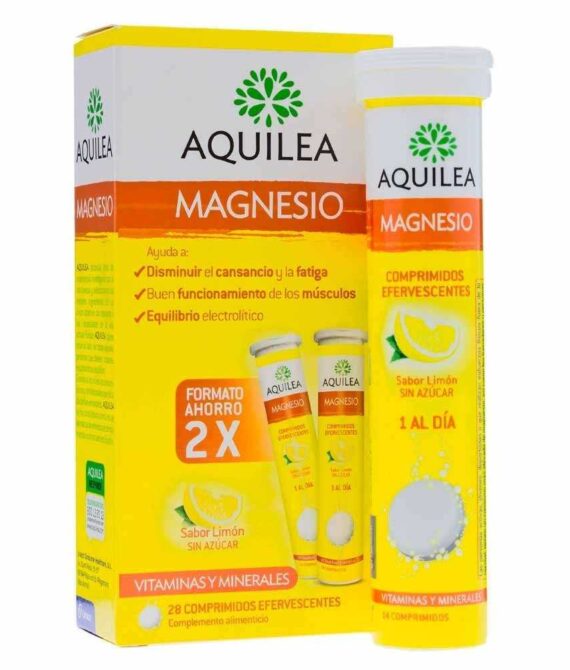 Aquilea Magnesio 375mg Sabor Limón 2 x 14 comprimidos efervescentes Duplo