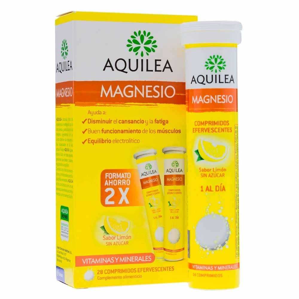 Aquilea Magnesio 375mg Sabor Limón 2 x 14 comprimidos efervescentes Duplo