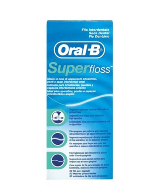 ORAL-B Superfloss Seda Dental Menta 50 Unidades