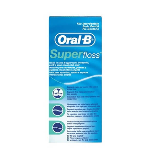 ORAL-B Superfloss Seda Dental Menta 50 Unidades