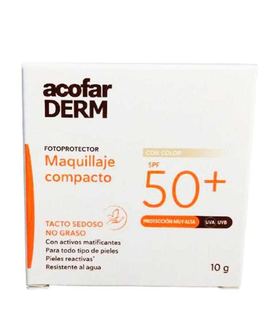 AcofarDerm Maquillaje Compacto con Color SPF50+ 10g