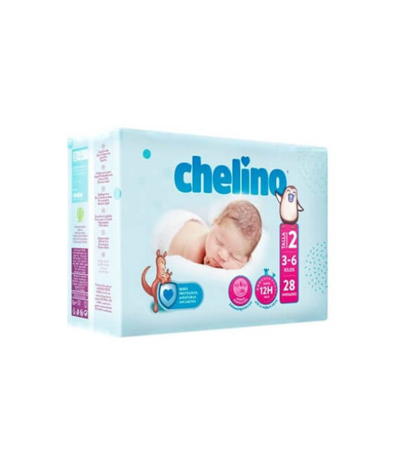 Chelino Pañales T2 3-6 kg 28 Unidades
