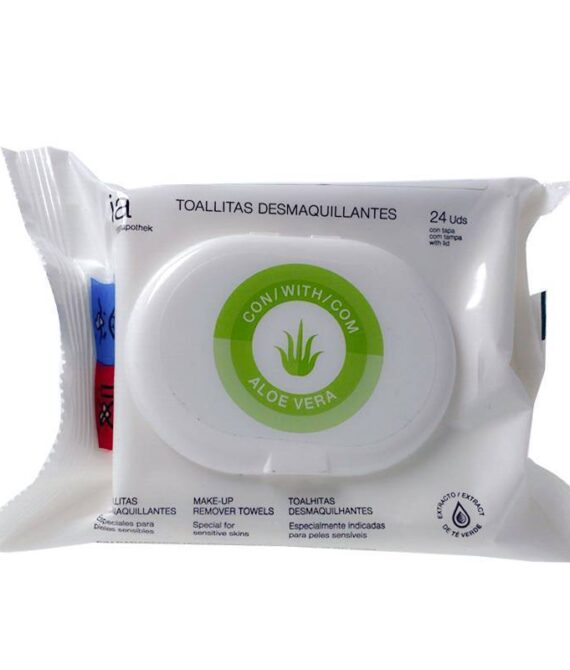 Interapothek Toallitas Desmaquillantes Aloe Vera 24 Unidades