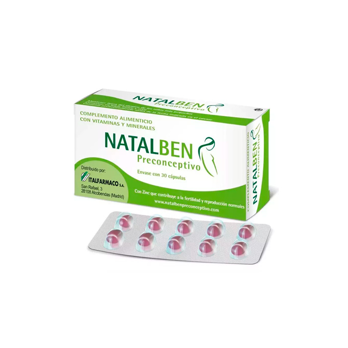 Natalben Preconceptivo 30 Cápsulas