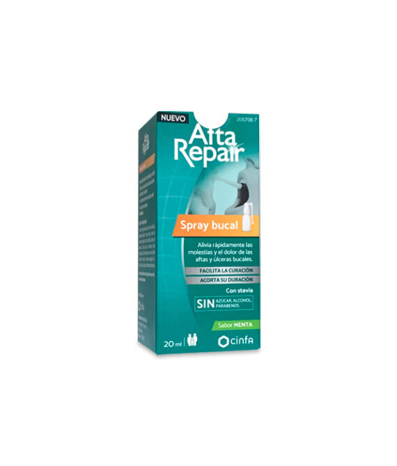 Afta Repair Spray Bucal Sabor Menta 20 ml