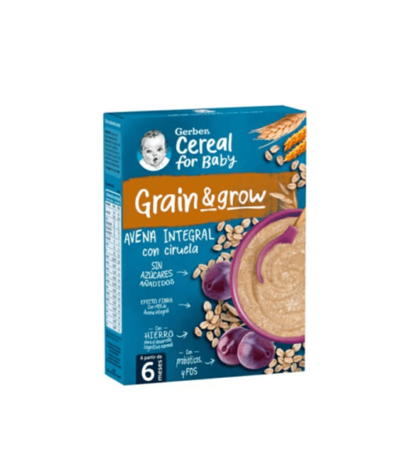 Gerber Papilla de Avena con Ciruela 250 g