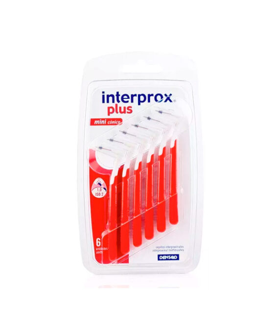 Interprox Cepillo Plus Mini Cónico Rojo 6 Unidades