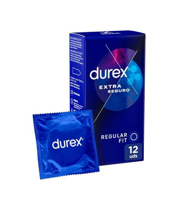 Durex Extra Seguro Regular Fit Preservativos 12 Unidades