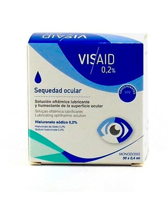 Visaid 0,2% gotas oculares estériles 0,4 ml x 30 Unidades