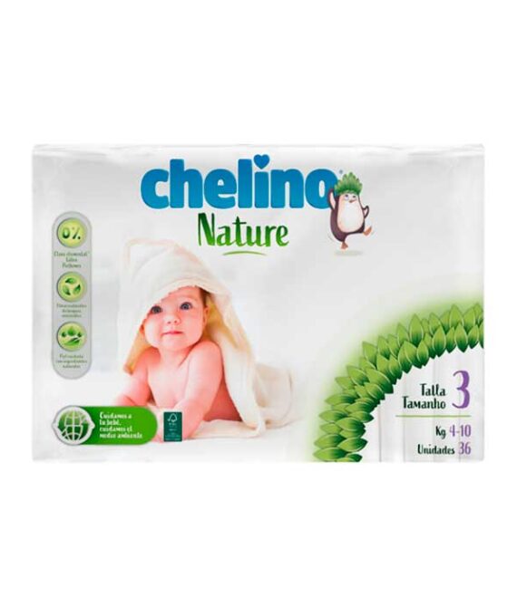 Chelino Love Pañal Talla 3 (4-10 Kilos) Bolsa 36 Unidades