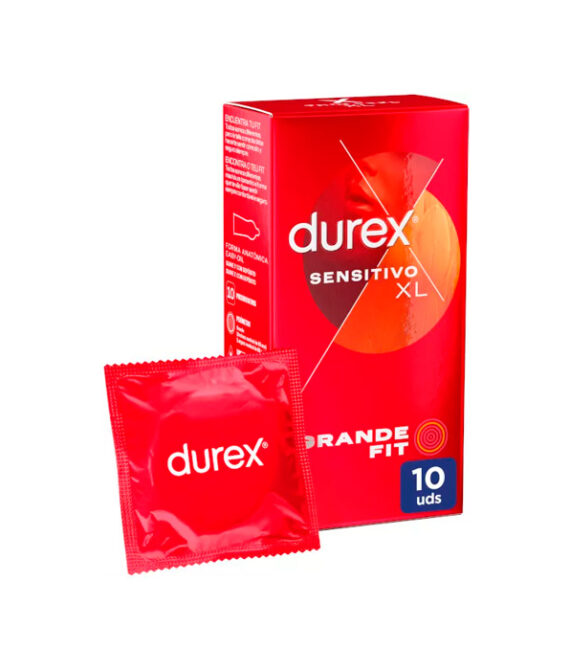 Durex Sensitivo Suave Preservativos XL 10 Unidades