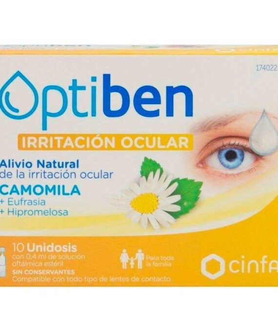 Cinfa Optiben Ojos Irritados Colirio 10 Ampollas Unidosis