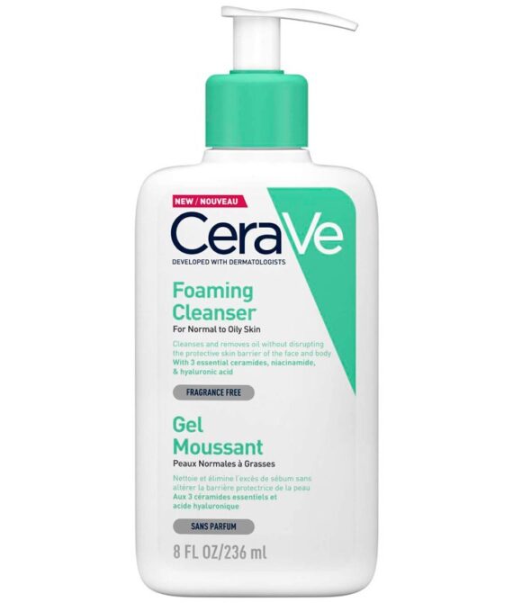 CERAVE GEL LIMPIADOR ESPUMOSO 236 ML