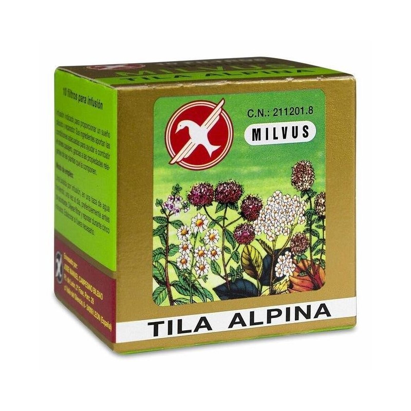 Milvus Tila Alpina infusiones 10 bolsas