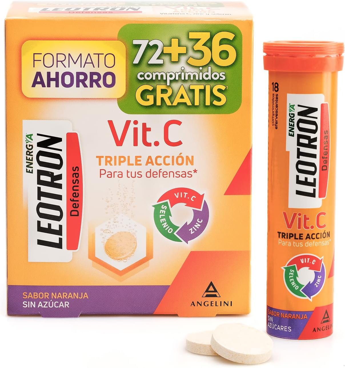 Leotron Vitamina C 72 + 36 Comprimidos
