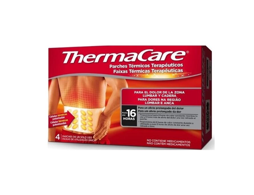 Thermacare Parches Térmicos Zona Lumbar/cadera 4 Unidades