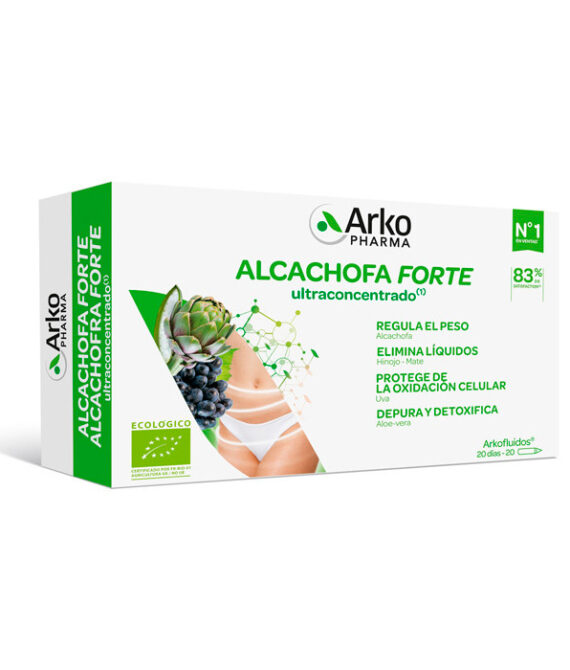 Arkofluido Alcachofa Forte Bio 20 Ampollas 15ml
