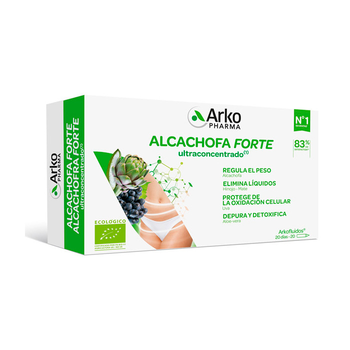 Arkofluido Alcachofa Forte Bio 20 Ampollas 15ml