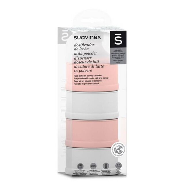 Suavinex Dosificador de Leche en Polvo 1 Unidad (Rosa y blanco)