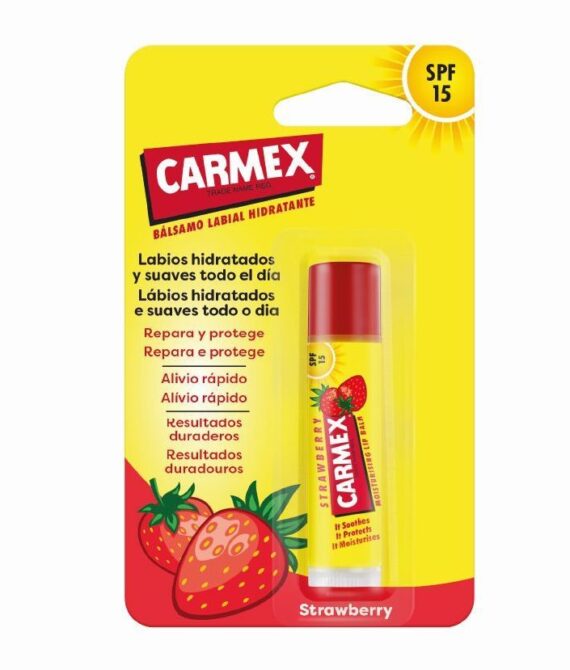 Carmex Bálsamo Labial Hidratante Strawberry spf 15