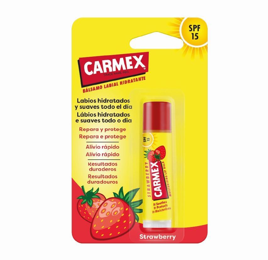 Carmex Bálsamo Labial Hidratante Strawberry spf 15