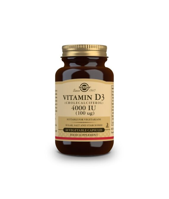 Solgar Vitamina D3 4000 UI 60 Cápsulas