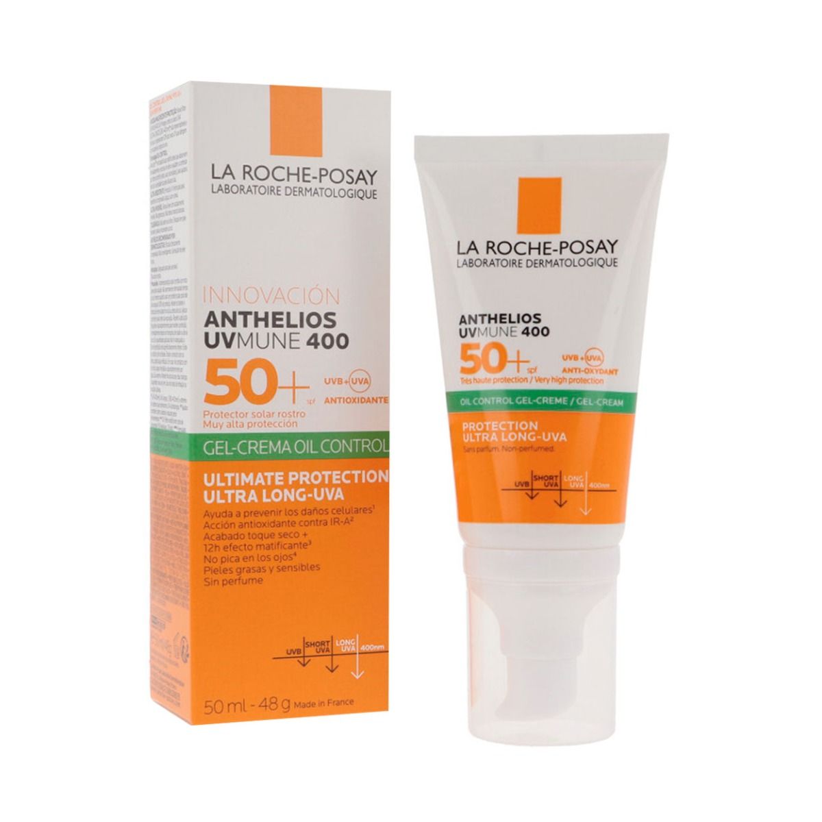 Anthelios Gel Crema Anti-Brillos SPF50+ 50ml