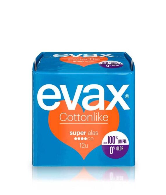Evax Compresas Conttonlike Super Alas 12 Unidades