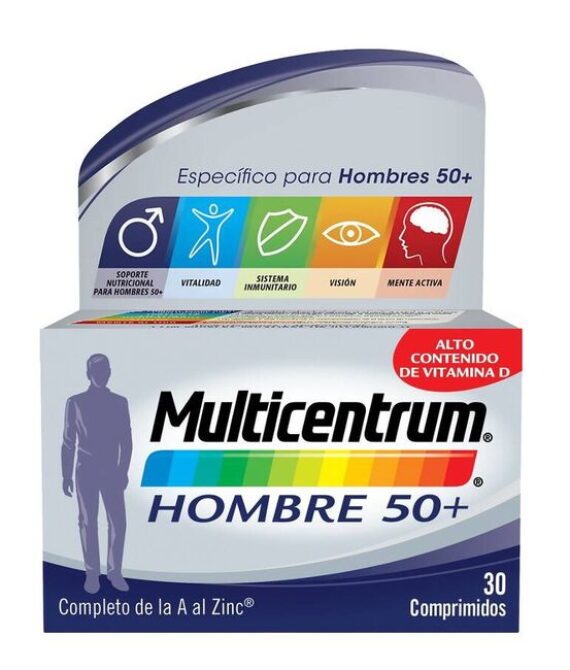 Multicentrum Hombre 50+ 30 Comprimidos