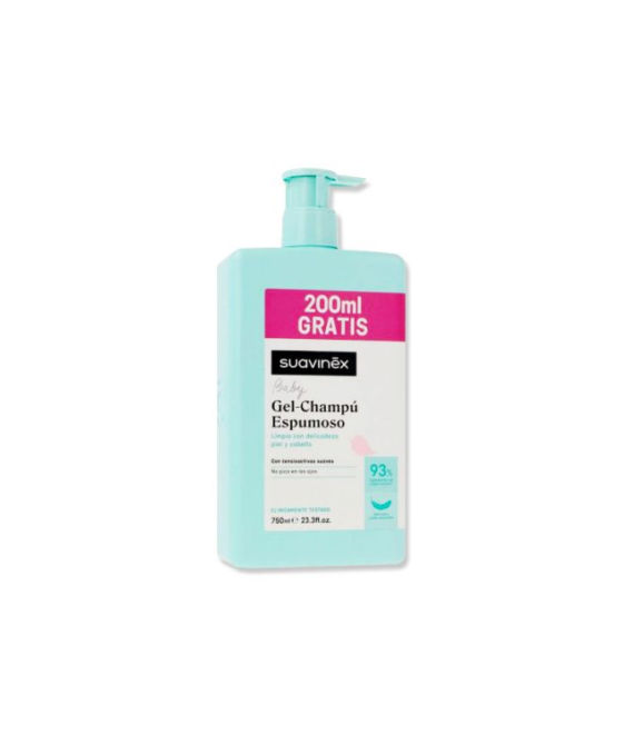 Suavinex Baby Gel Champu Espumoso 550 ml + 200 ml