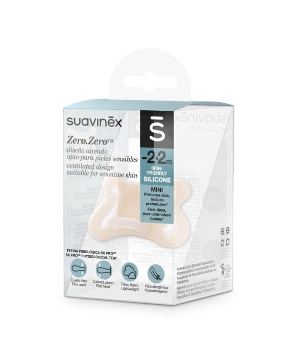 Suavinex Chupete Zerozero Fisio Silicona -2-2M 1 Unidad