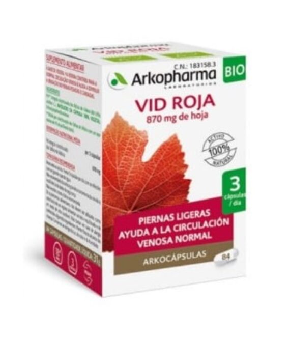 Arkopharma Vid Roja 84 Cápsulas