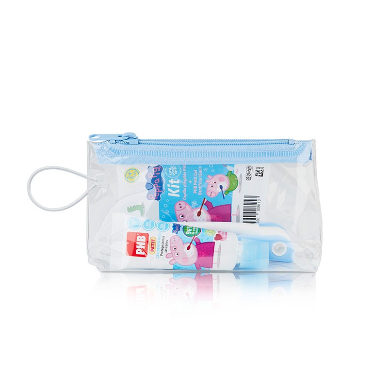 PHB Kit Dental de Viaje Infantil Cepillo + Pasta de dientes 15ml