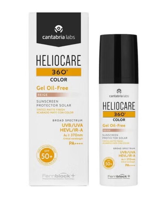 Heliocare 360° Color Protector Solar con Color Beige Gel Oil Free SPF50+ 50ml
