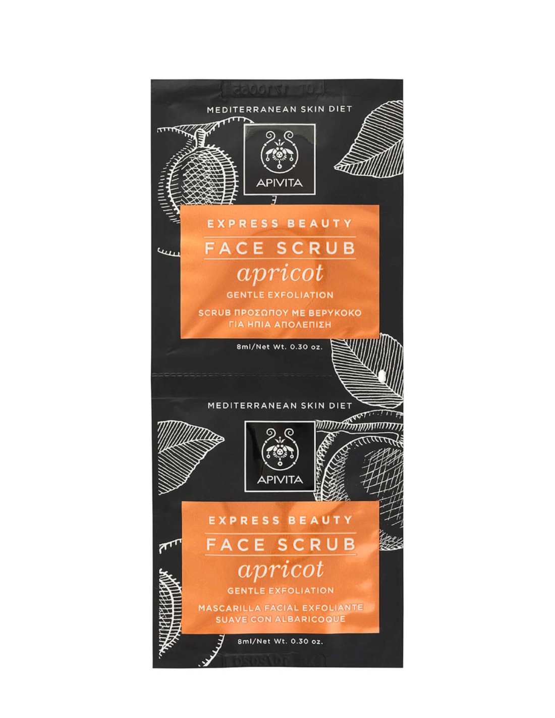 Apivita Express Beauty Exfoliante Albaricoq. 2x8ml